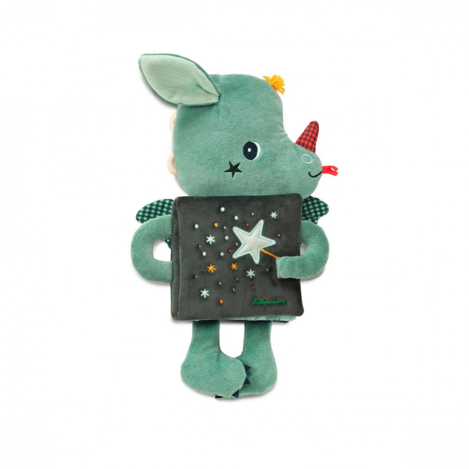 Lilliputiens - Libro peluche Joe il drago