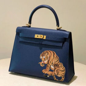 Hermes Kelly Bespoke Hand Paint by Artisan