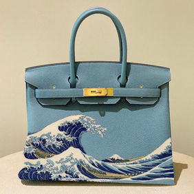Hermes Birkin Bespoke Hand Paint by Artisan
