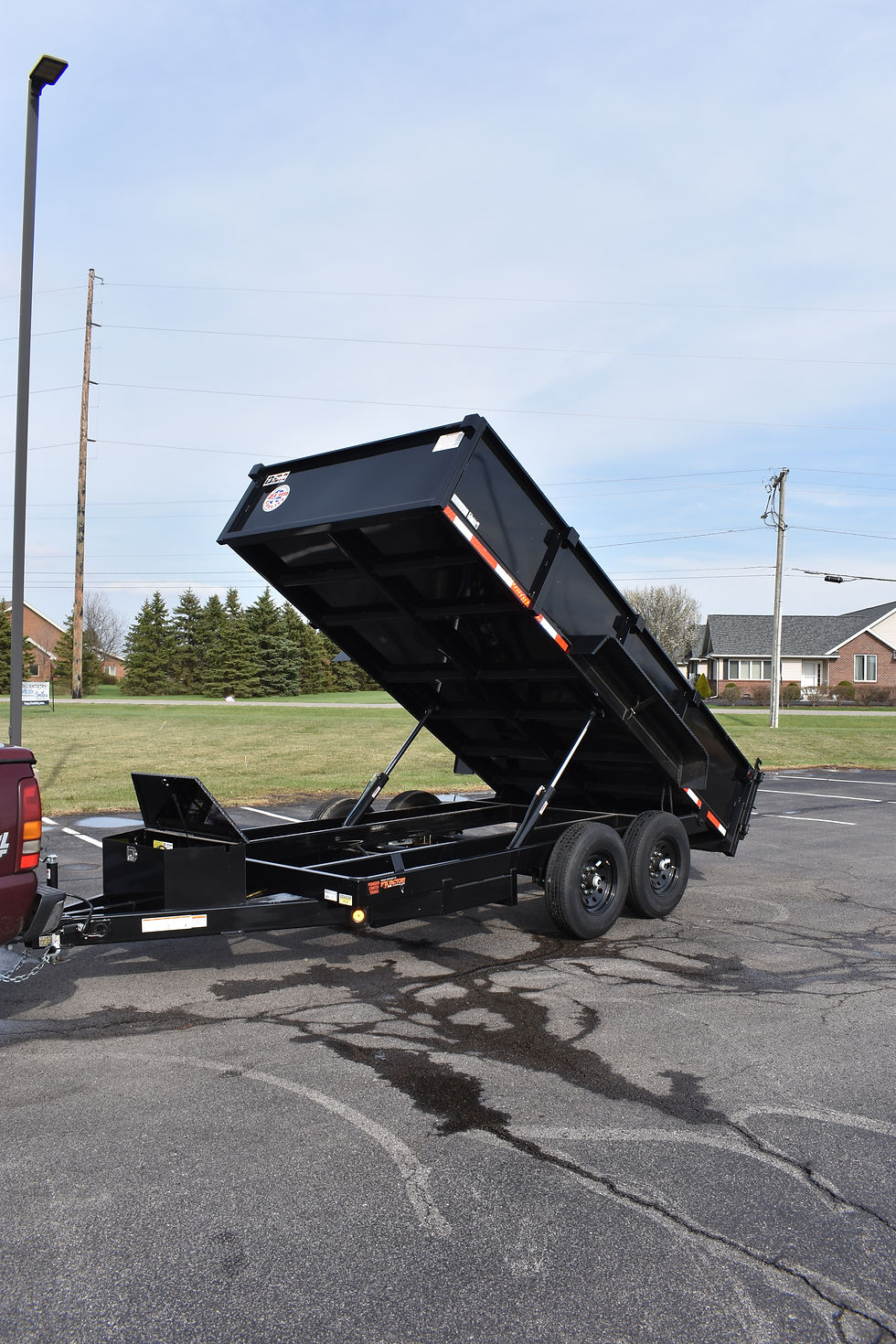 Dump trailer available for rent Napoleon OH.