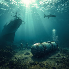 Indian Navy destroyer sailing cautiously through suspected naval minefield in the Indian Ocean representing India’s mine warfare vulnerability