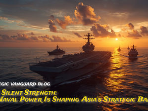 Indian Navy carrier battle group at sunset symbolizing India’s maritime strength in the Indo-Pacific.