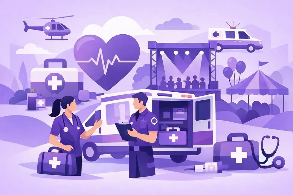 Purple Guide Book for Event Medical Cover