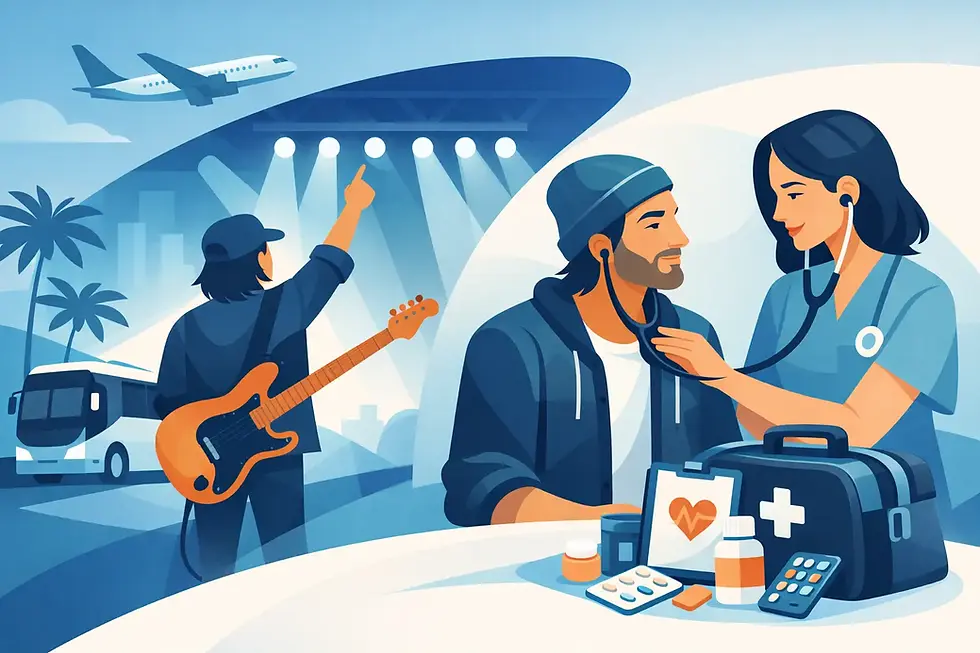 Touring Artist Medical Support That Fits the Tour