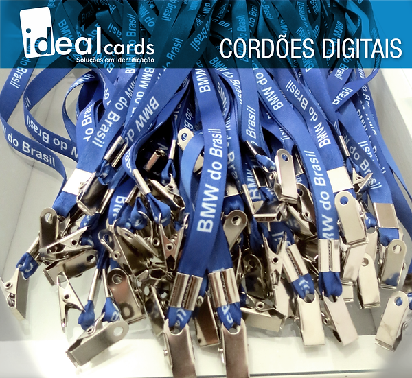 Cordões digitais para crachás