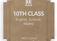 10th Standard English, Science & Maths NIOS Solved Assignment Combo (2025-26)