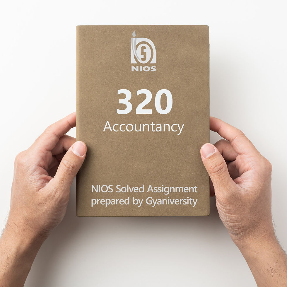 NIOS-320: Accountancy (2022-23)