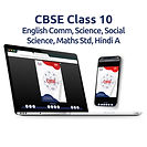 Class 10 English Comm, Science, Social Science, Maths Std, Hindi A (5 eBooks)