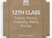 12th Standard PCMB NIOS Solved Assignment Combo (2025-26)