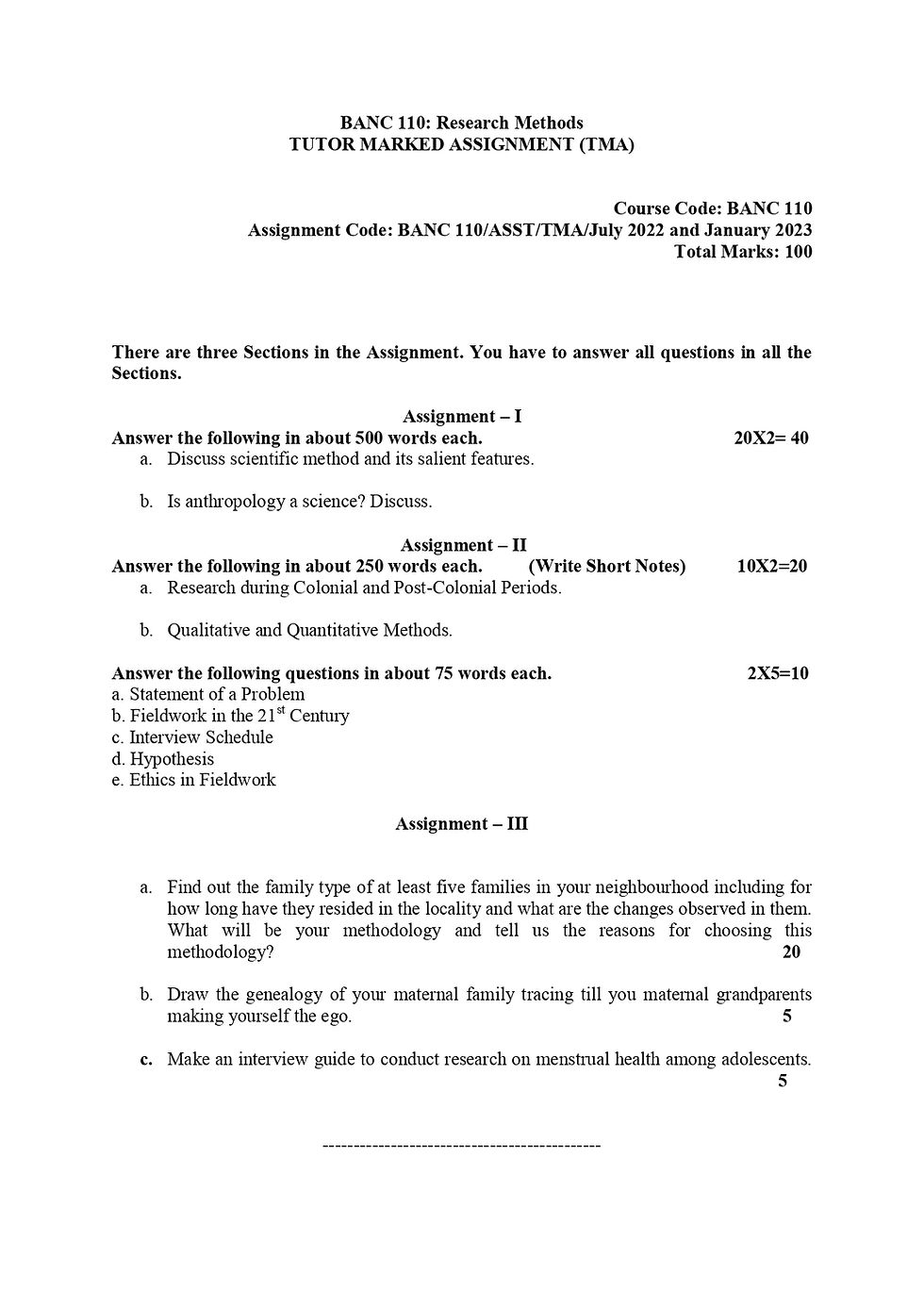 Thumbnail: BANC-110: Research Methods (2022-23)