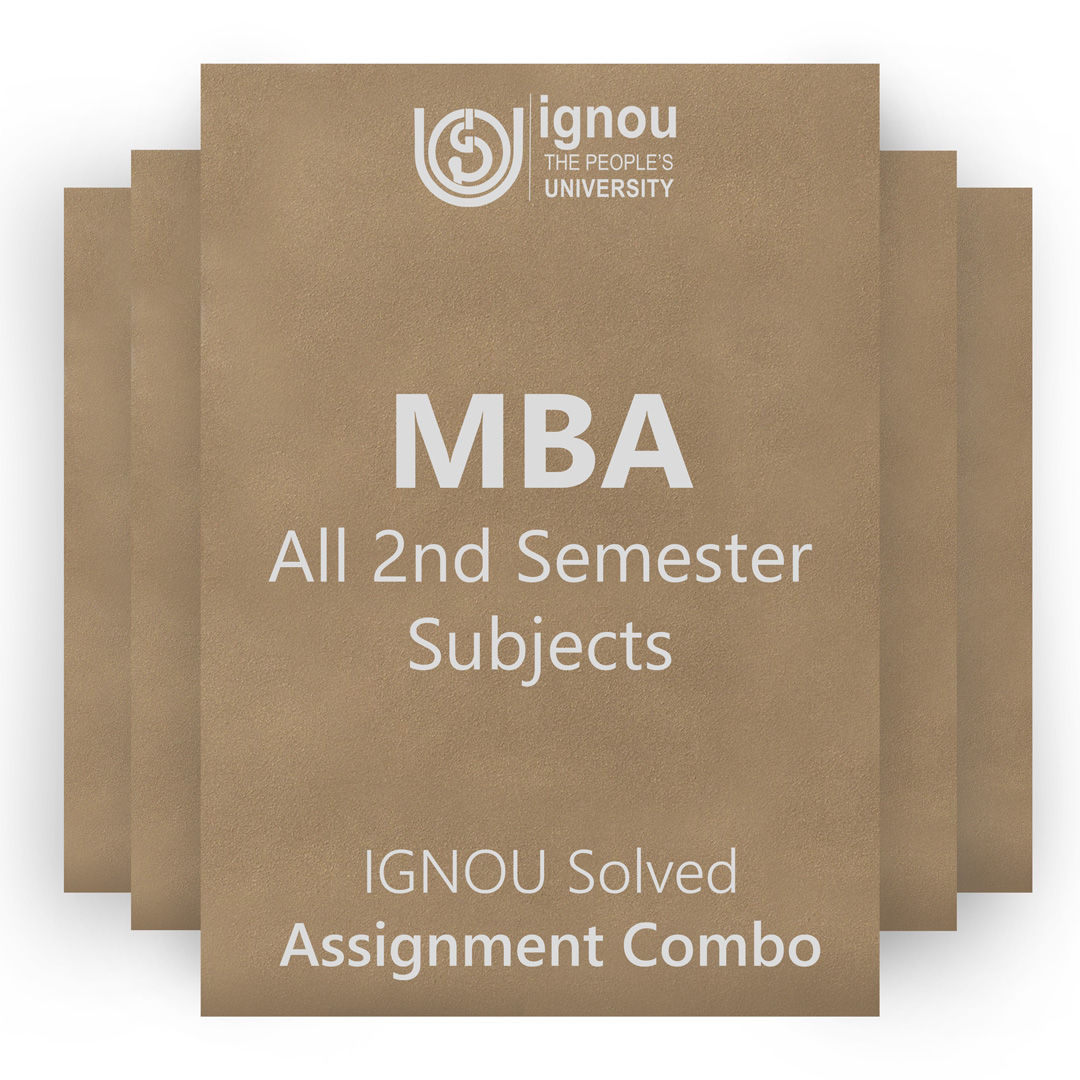 MBA 2nd Semester Solved Assignment Combo (2022-23)