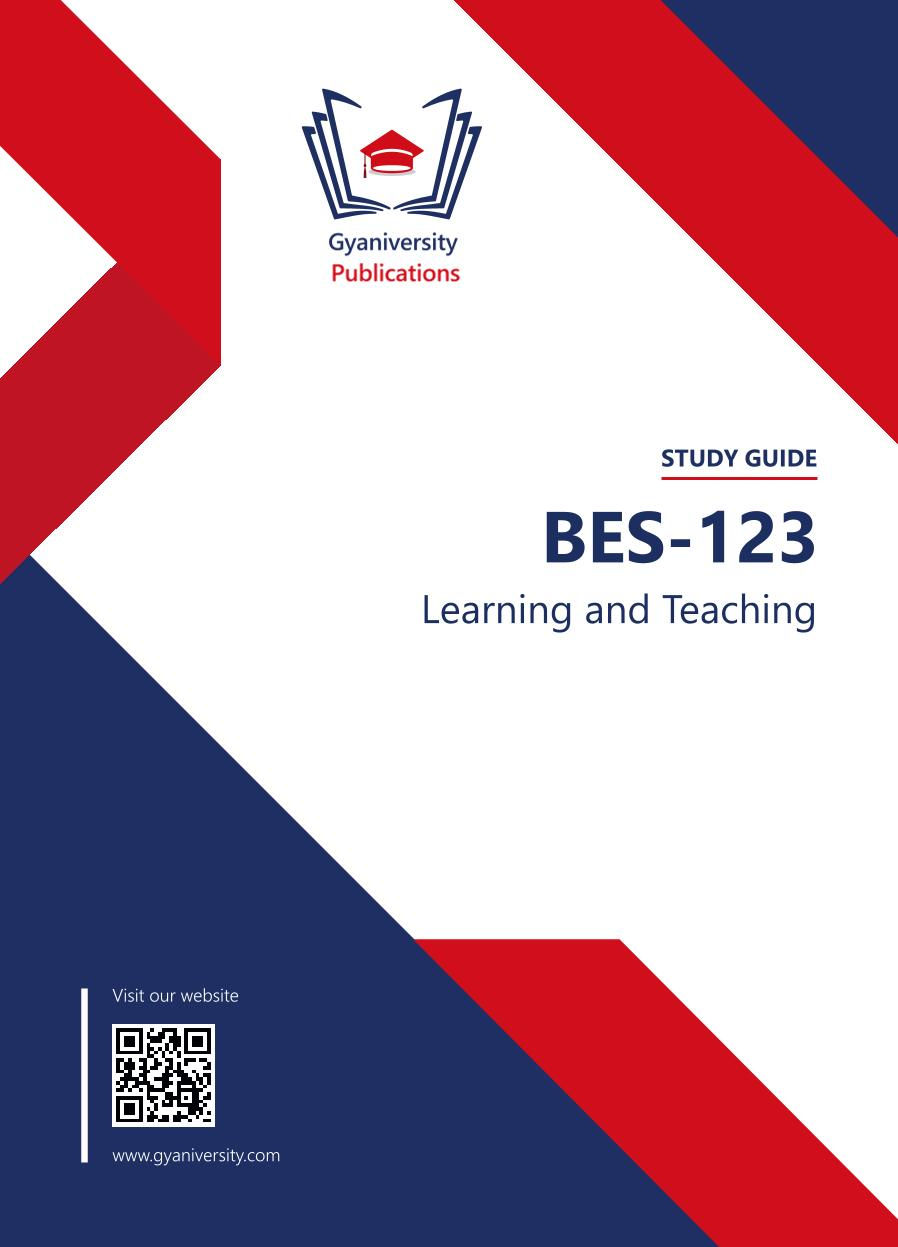 Thumbnail: BES-123: Learning and Teaching (IGNOU Guide Book)