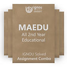 MAEDU 2nd Year Educational Technology Solved Assignment Combo (2022-23)