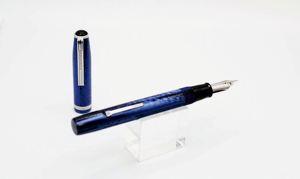 Thumbnail: Esterbrook 2668 Firm Medium Cobalt Lever Fill Fountain Pen (082524-4
