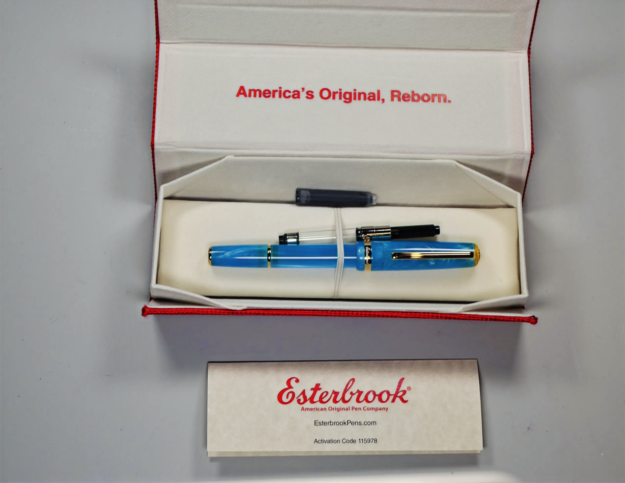 Esterbrook JR Paradise Collection Blue Breeze EJRBB Scribe Nib(92123)
