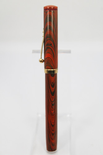 Waterman Ideal #7 Red Ripple Fountain pen (040225-JN-Wat. 56