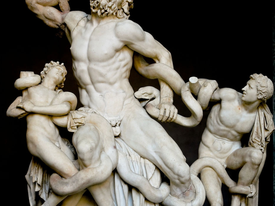Laocoön and His Sons marble sculpture in the Vatican Museums