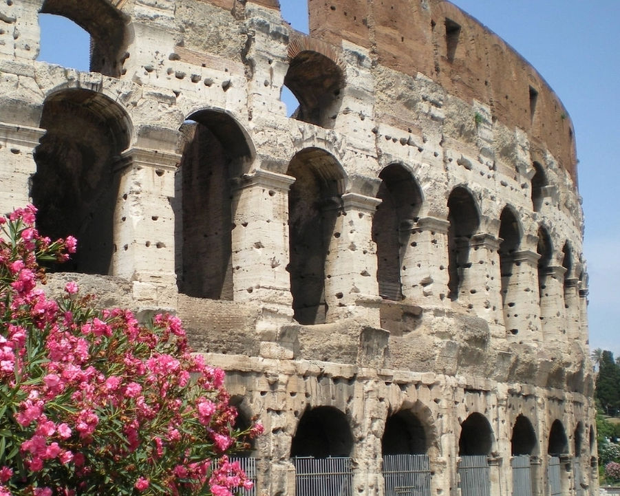 Exterior of the Colosseum in Rome