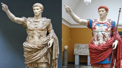 roman-statues-in-colour