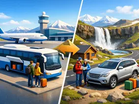Airport Transfer vs Car Rental in Iceland