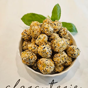 Vegan Everything Bagel Cream Cheese Balls