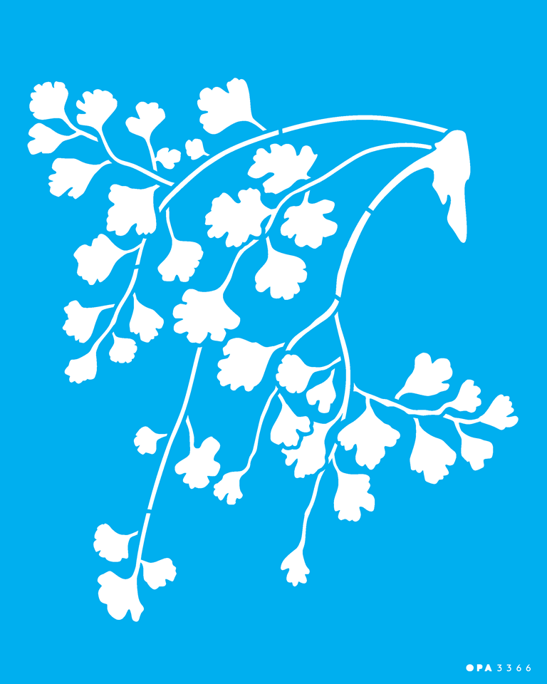 Stencil Planta Avenca