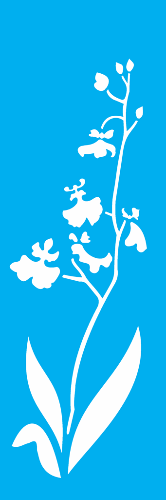 Stencil Flor Chuva Ouro