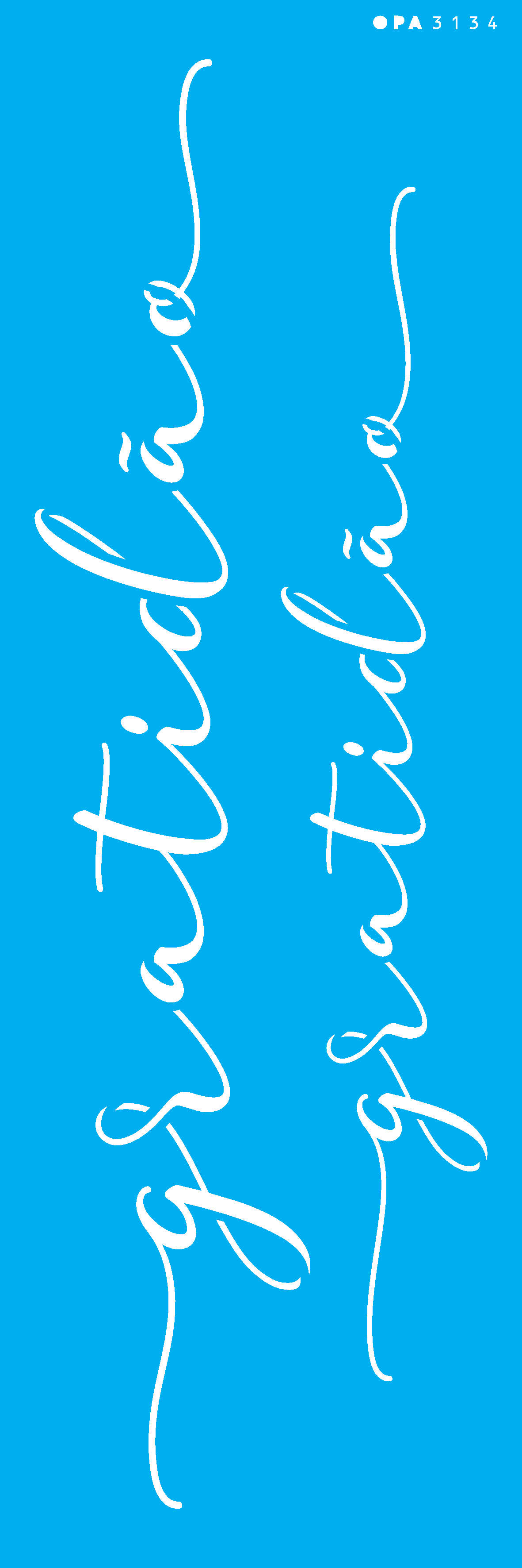 Stencil Palavras Gratidão