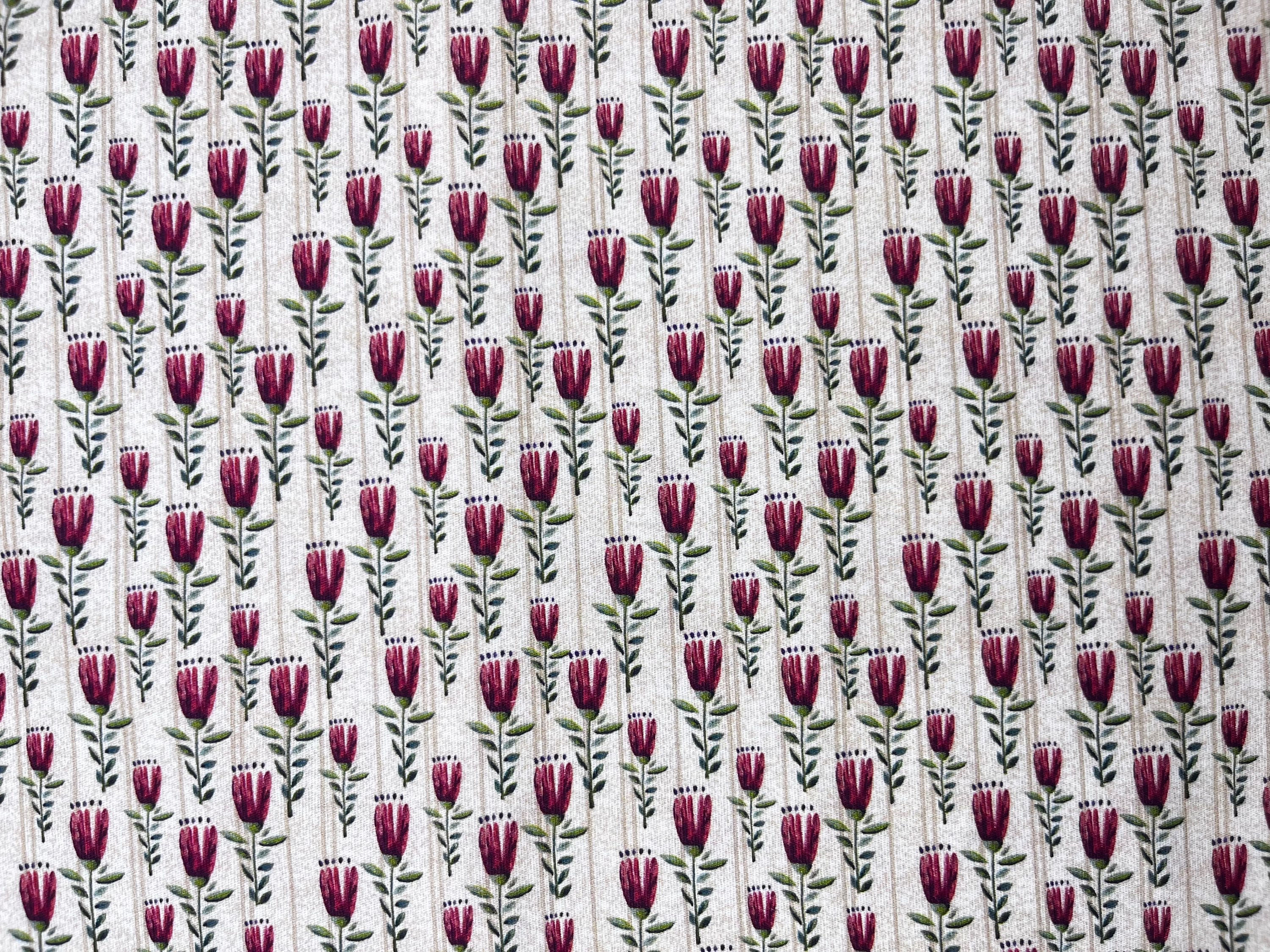 Tricoline Digital Mini Floral Elegance Cru