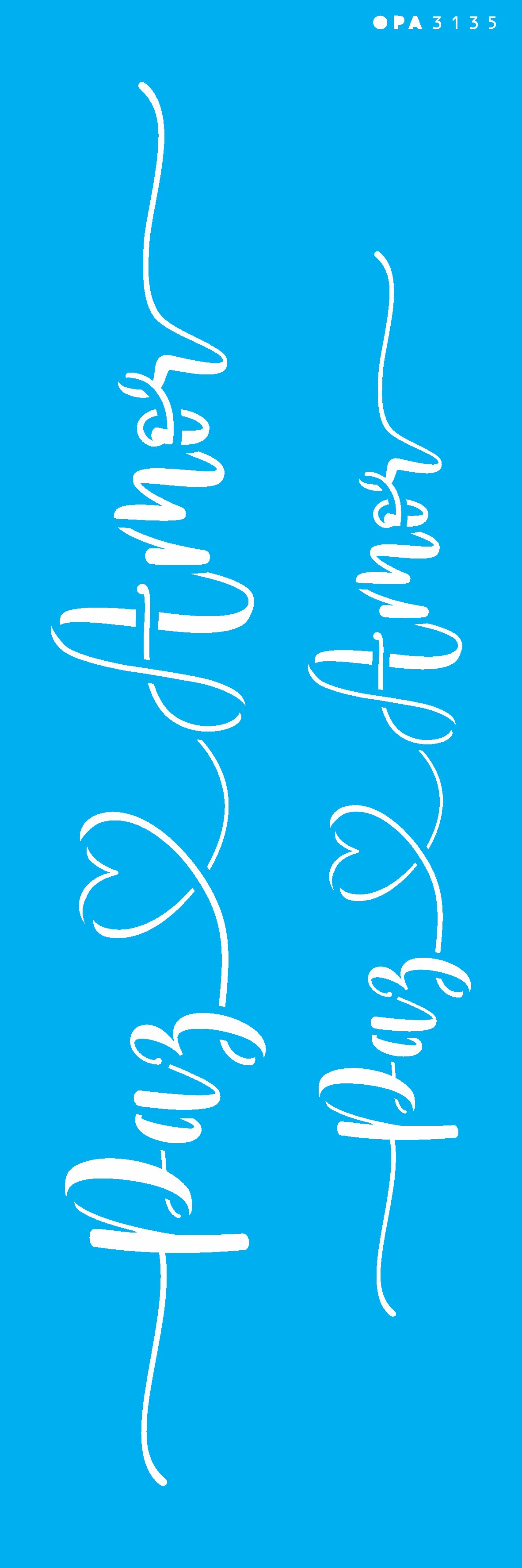 Stencil Palavras Paz e Amor