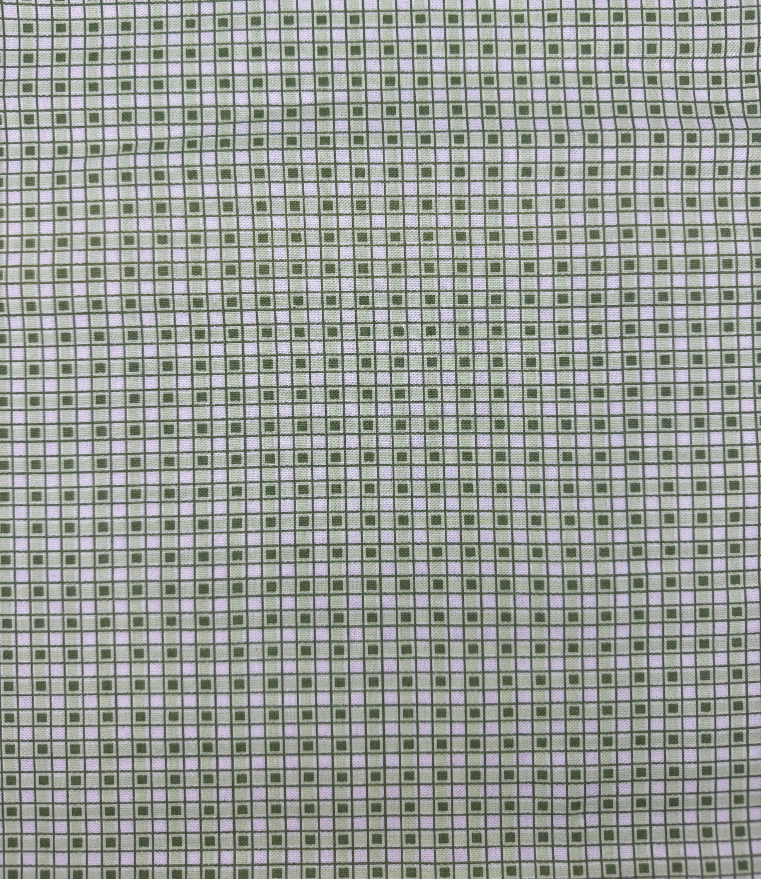 Tricoline Xadrez Frutas Verde