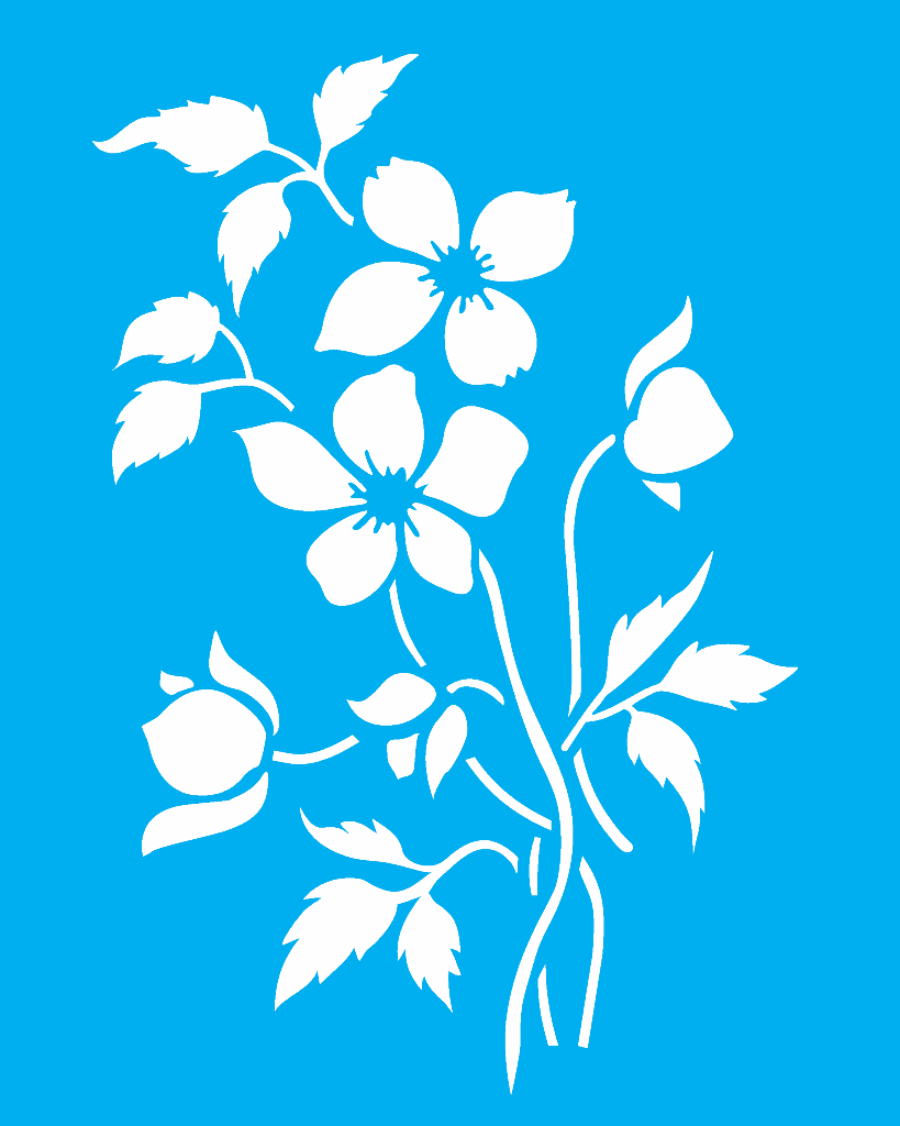 Stencil Flor do Campo