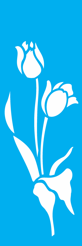 Stencil Flores Tulipas II