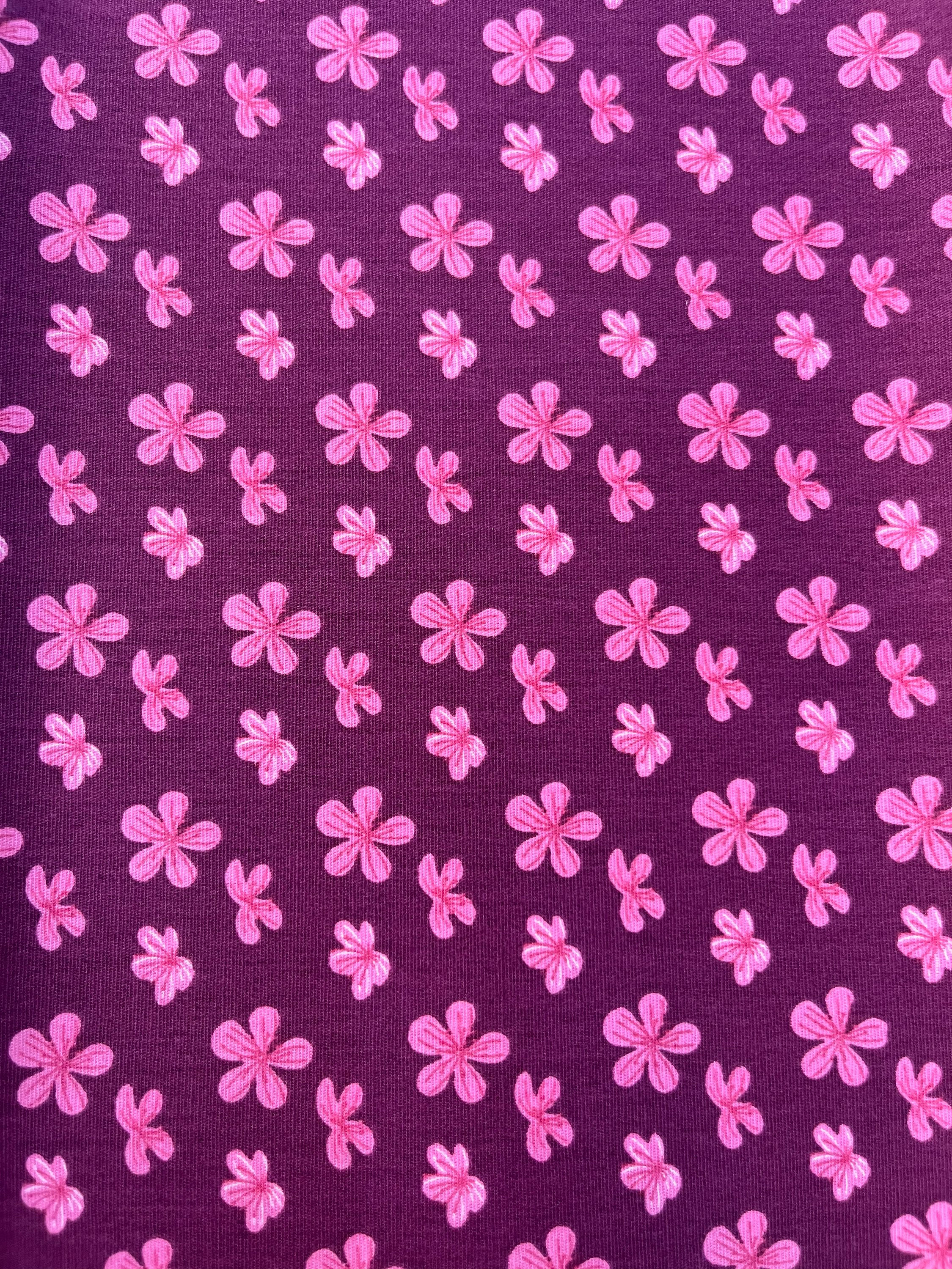 Tricoline Flores de Cerejeiras Rosas