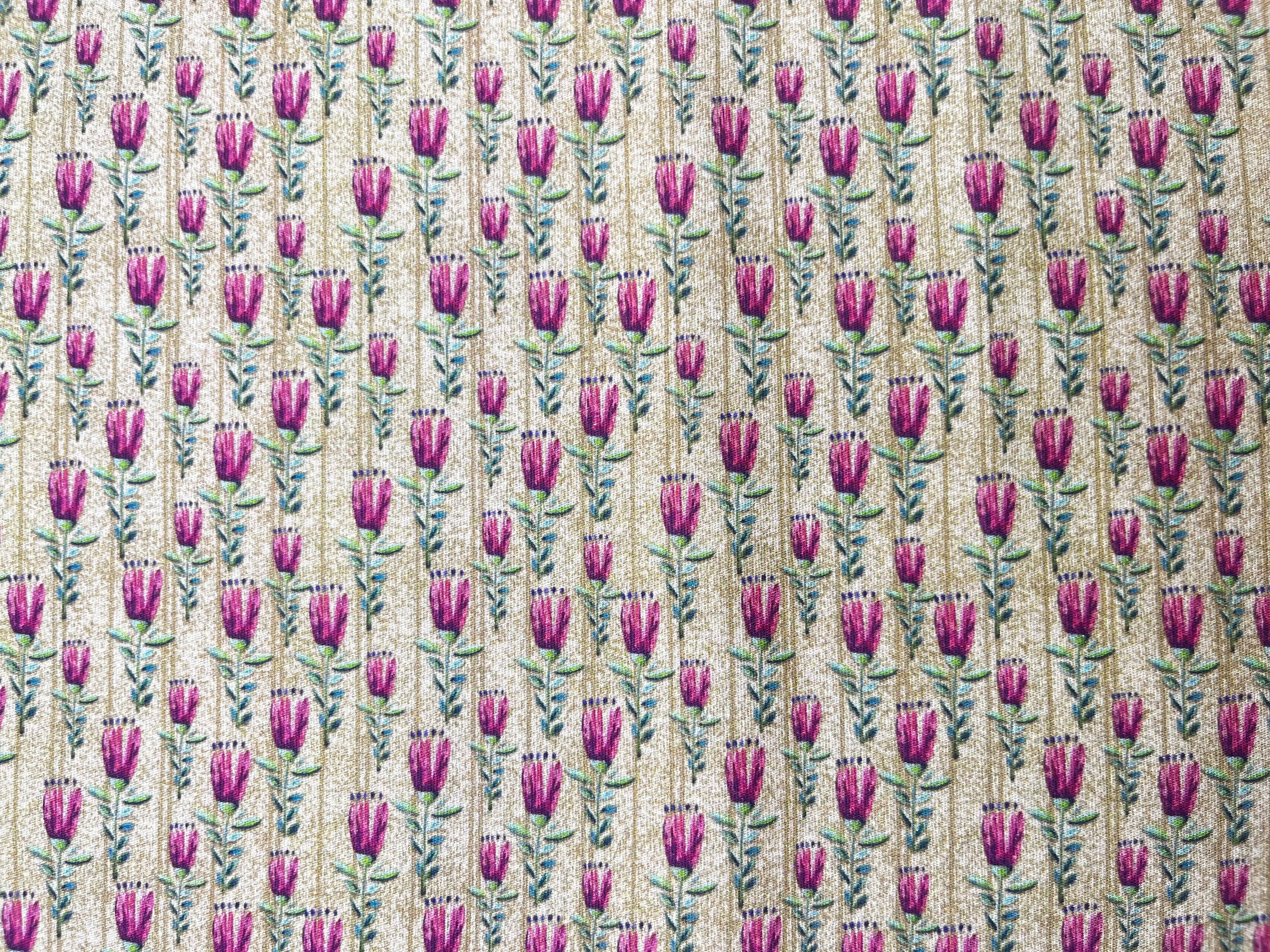 Tricoline Digital Mini Floral Elegance Claro