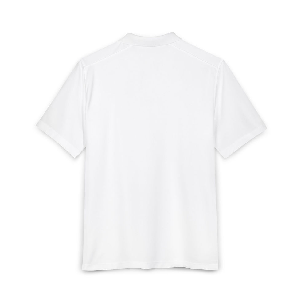 Thumbnail: Men's White Polo - GameDay Athletics Heart Logo Embroidered