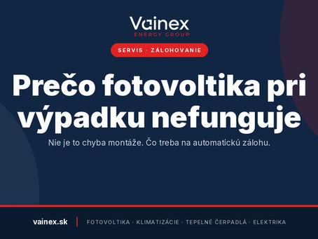 Prečo vám fotovoltika pri výpadku prúdu nefunguje — a ako to opraviť