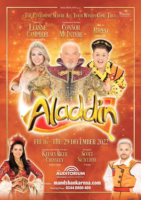 Aladdin Connor McIntyre M&S Bank Arena Liverpool