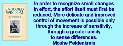 Moshe Feldenkrais publication of Embodied Wisdom. Sue Seto works in Feldenkrais Toronto, Durham Region, Clarington with osteoporosis, arthritis, hip knee joint replacement, fibromyalgia, pelvic floor problems, vision, eyes and balance. Online movement classes for pain relief, improve movement and better mobility for fall prevention to stop falling. Workshops free neck, shoulders and stiffness to help with whiplash, arthritic joint and back pain to increase range of motion. Manage, treat and relieve back pain, hip pain and knee pain leading to better walking and better posture to feel better naturally at home. Improve judo, martial arts, Qi Gong and Tai Chi. Better movement in ankles, feet and shoulder pain for better driving. Help stroke symptoms, neurological issues, movement disorders, depression, reduce anxiety and eating disorders. Free class recordings. Somatic movement exercises to retrain nervous system, better self-body image. Better balance improves golf and walking.
