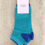 Thumbnail: Vooraanzicht DWRS Lizzy Socks Aqua Kobalt