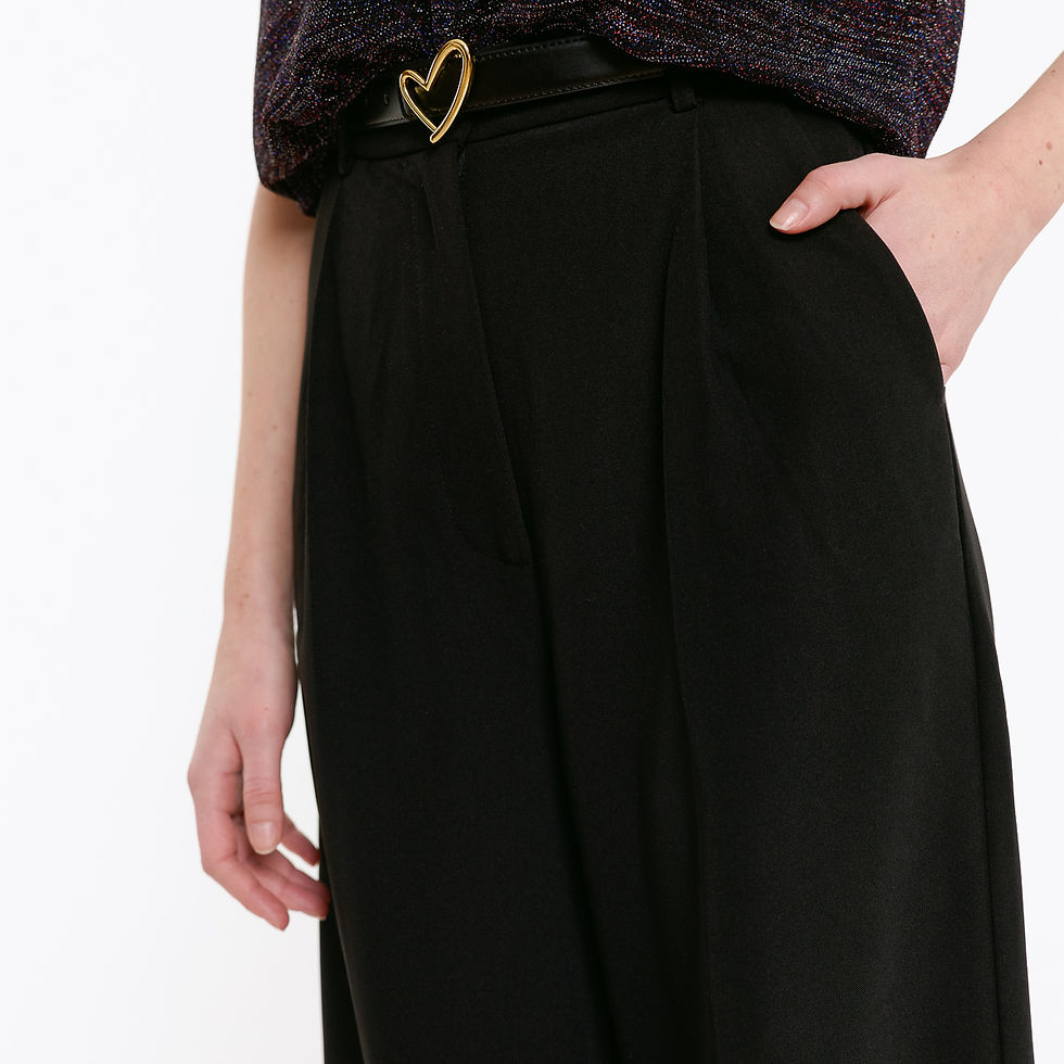 Zijaanzicht Pantalon Flamine Zwart