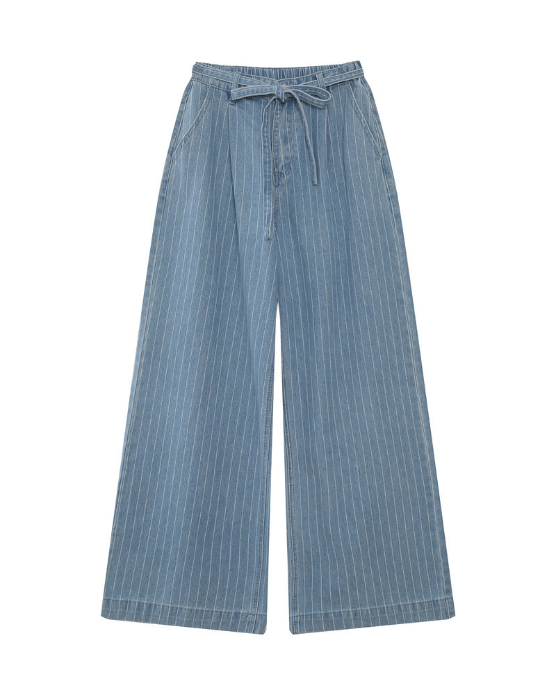 Thumbnail: Pompon Gestreepte Jeans