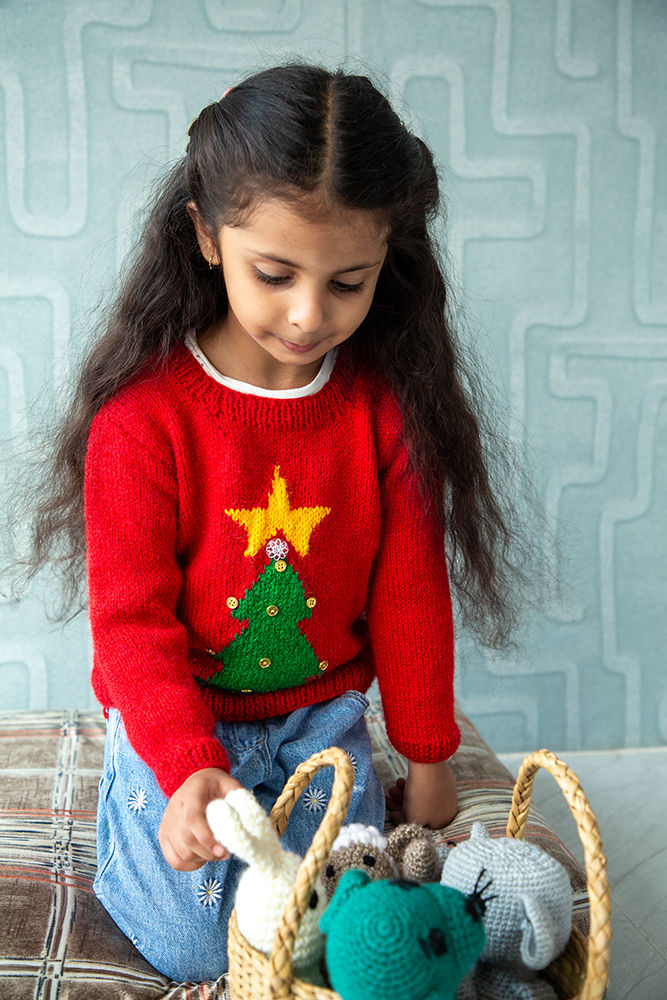 Thumbnail: O Christmas Tree Hand-Knit Sweater