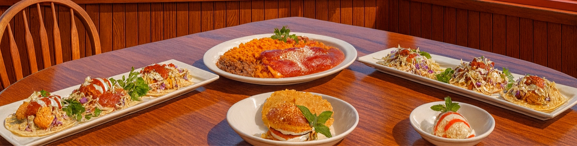 Arranged Food and Objects