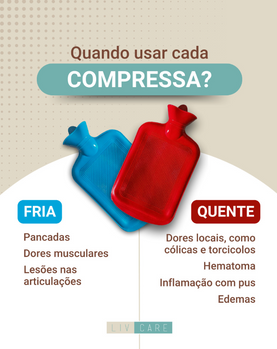 Quando usar cada compressa? Quente ou Fria