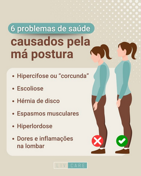 6 problemas de saúde causados pela má postura