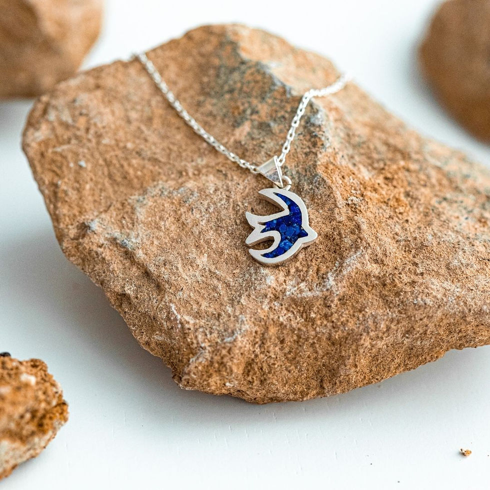 Thumbnail: Swallow Necklace 925 Sterling Silver