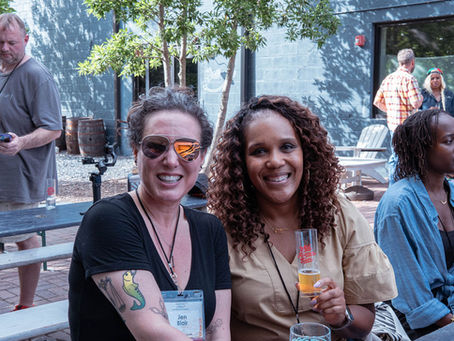 Jen Blair and LaTreace Harris at the Crafted for Action Conference.