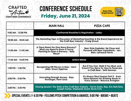 CraftBeerCon Schedule