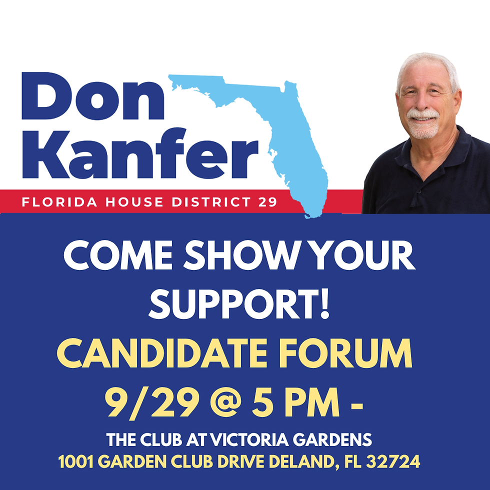Candidate Forum - Come Show Support!